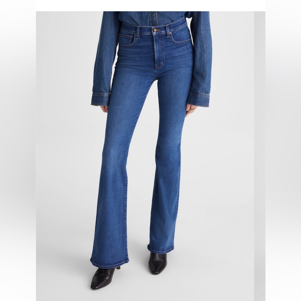 Madewell Dark Blue Flare Jeans